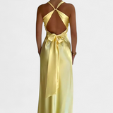 Vestido Lea Elegante con Cintura Fruncida y Escote en V