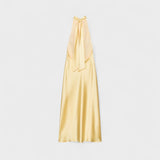Sofia – Vestido de Seda con Cuello Halter