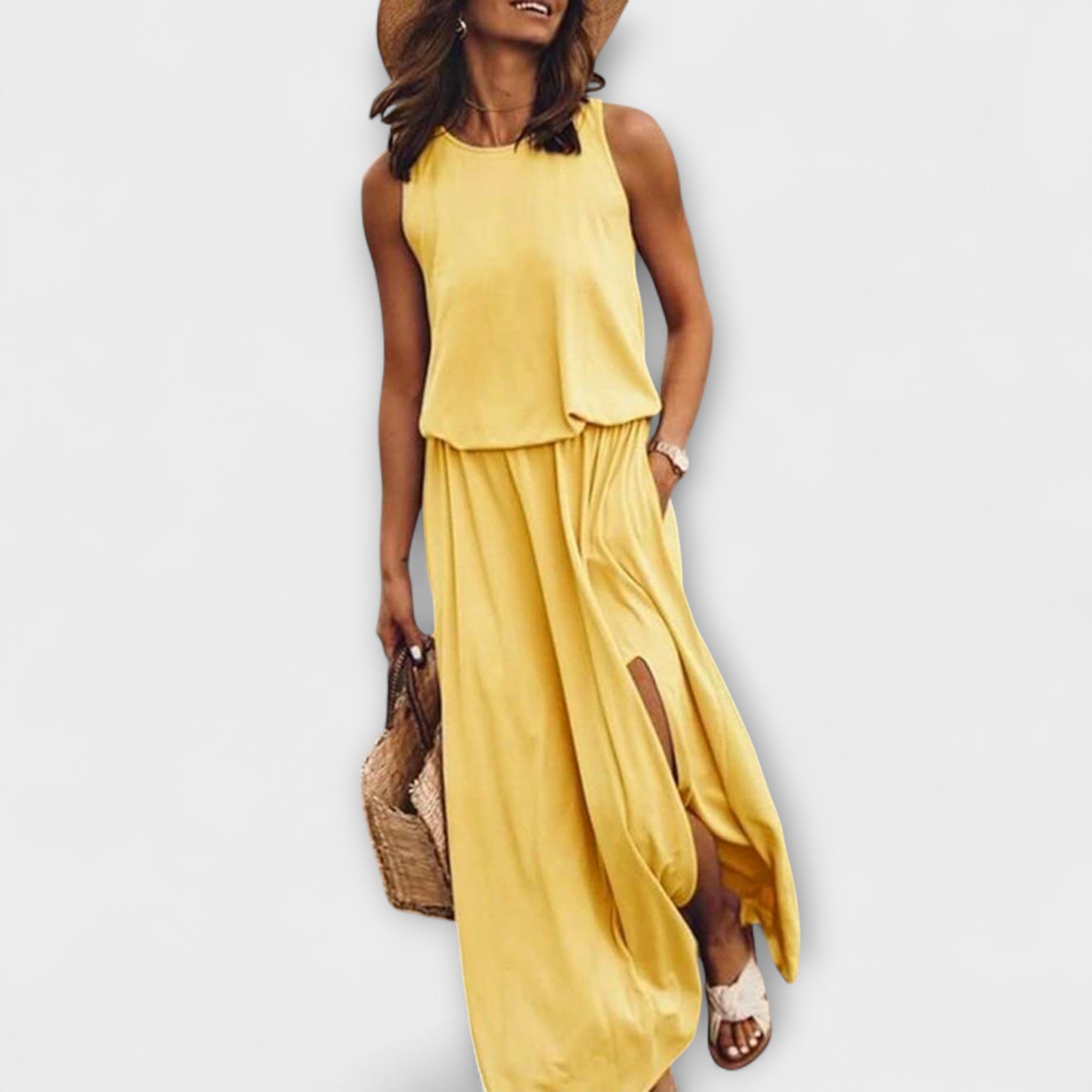 Silvija – Vestido ligero y elegante sin mangas