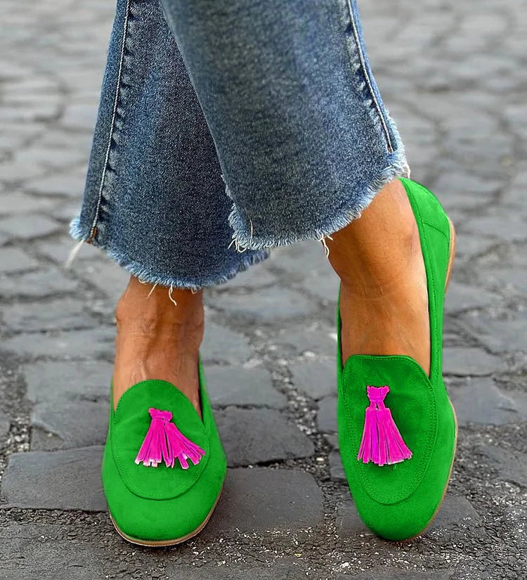 Mocasines con flecos Mandy