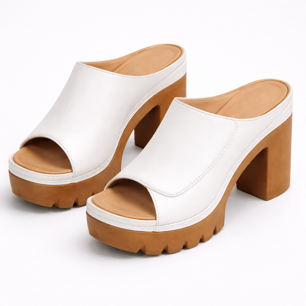 Lana – Sandalias de Cuero con Tacón Alto