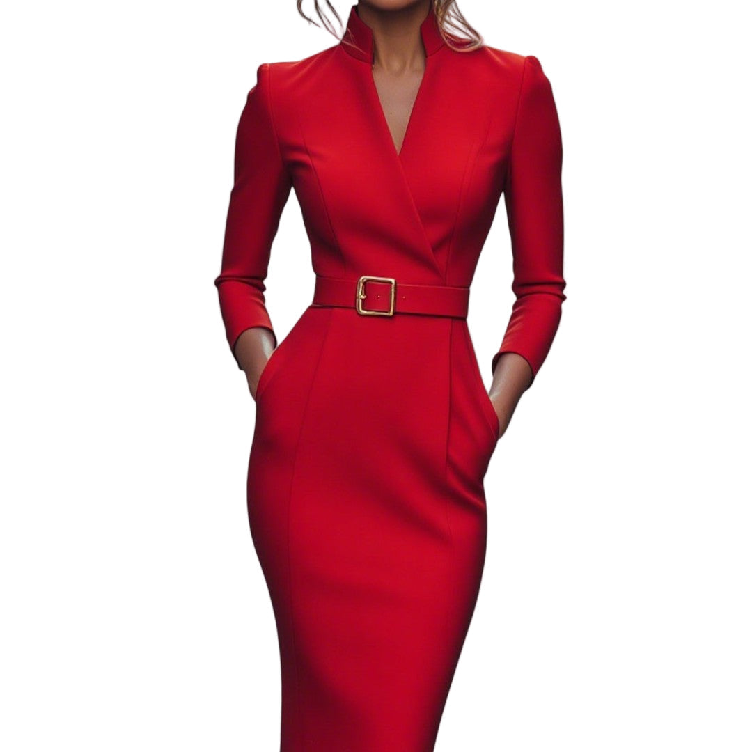 Hanna – Vestido con cuello alto