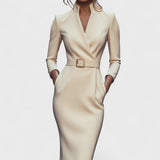 Hanna – Vestido con cuello alto