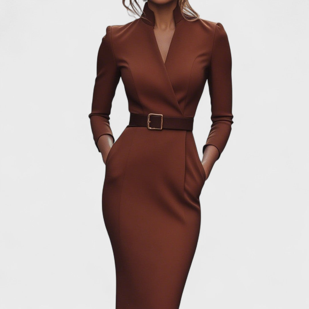 Hanna – Vestido con cuello alto