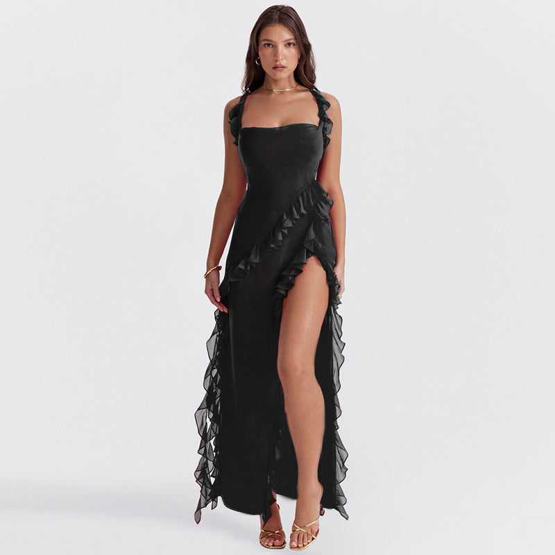 Meissa | Vestido con Volantes Asimétricos