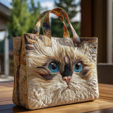 Bolsas Hechas a Mano - Bolsa Blanca con Ojos Azules