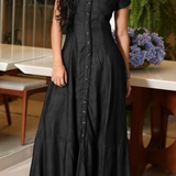 Hera | Vestido de Denim Largo