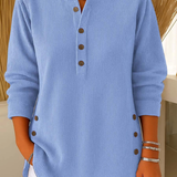 Nieves | Túnica Henley con botones