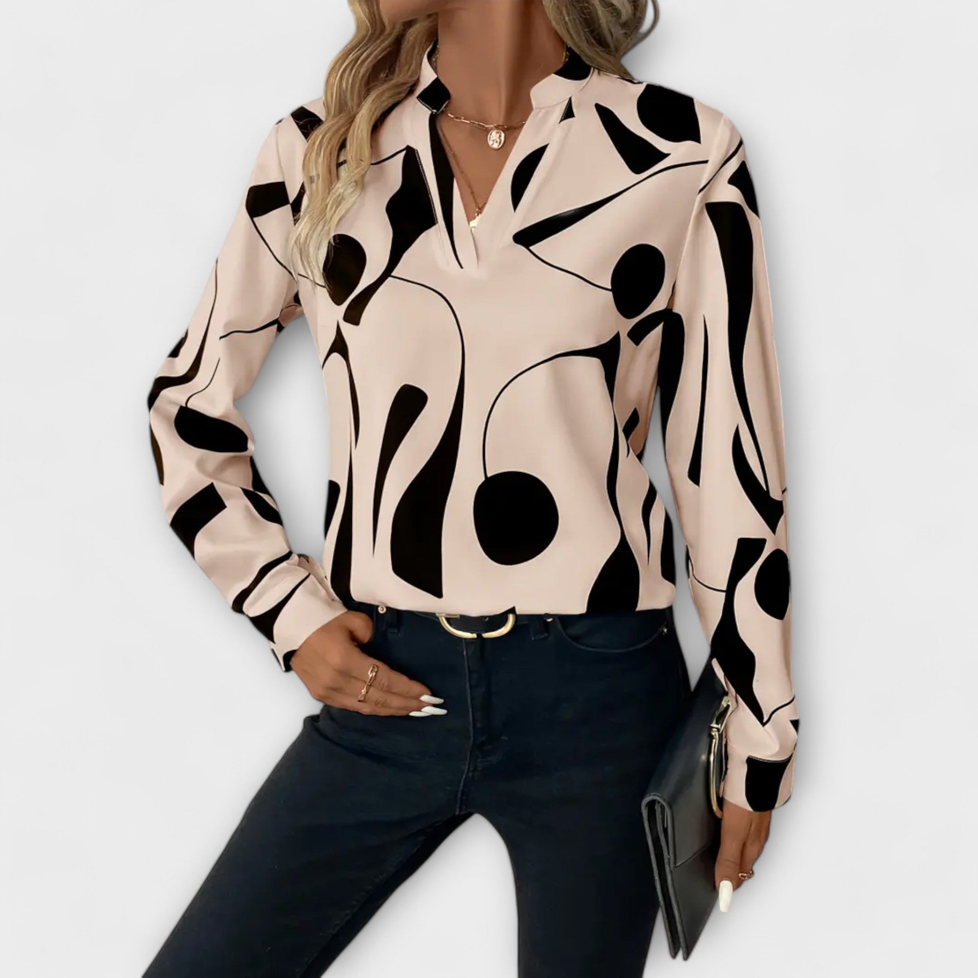 Marica – Blusa Moderna Estampada