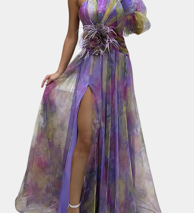 Teodora Vestido Maxi Asimétrico