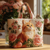 Bolsas Hechas a Mano - Chat Roux con Rosas