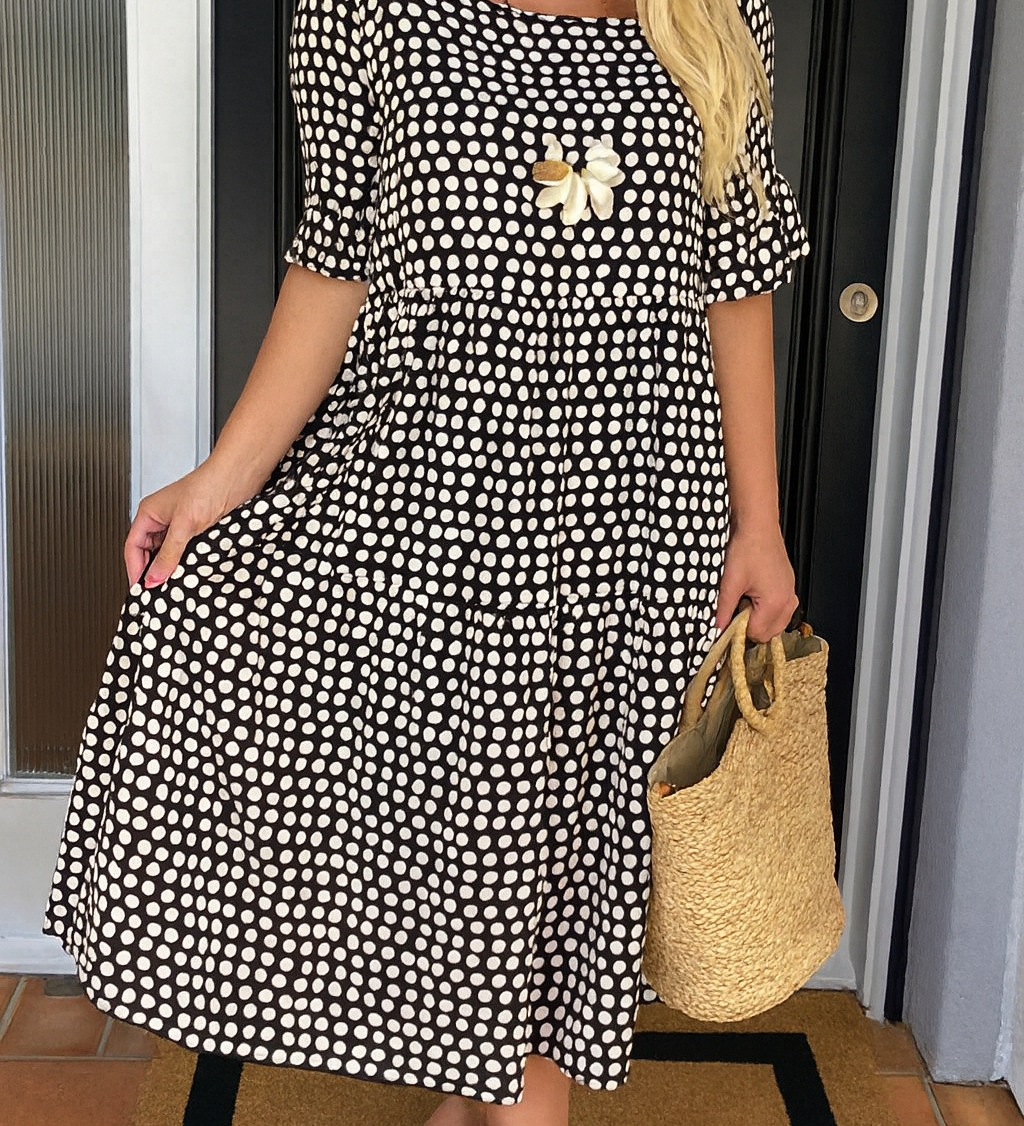 Lea – Elegancia boho con lunares