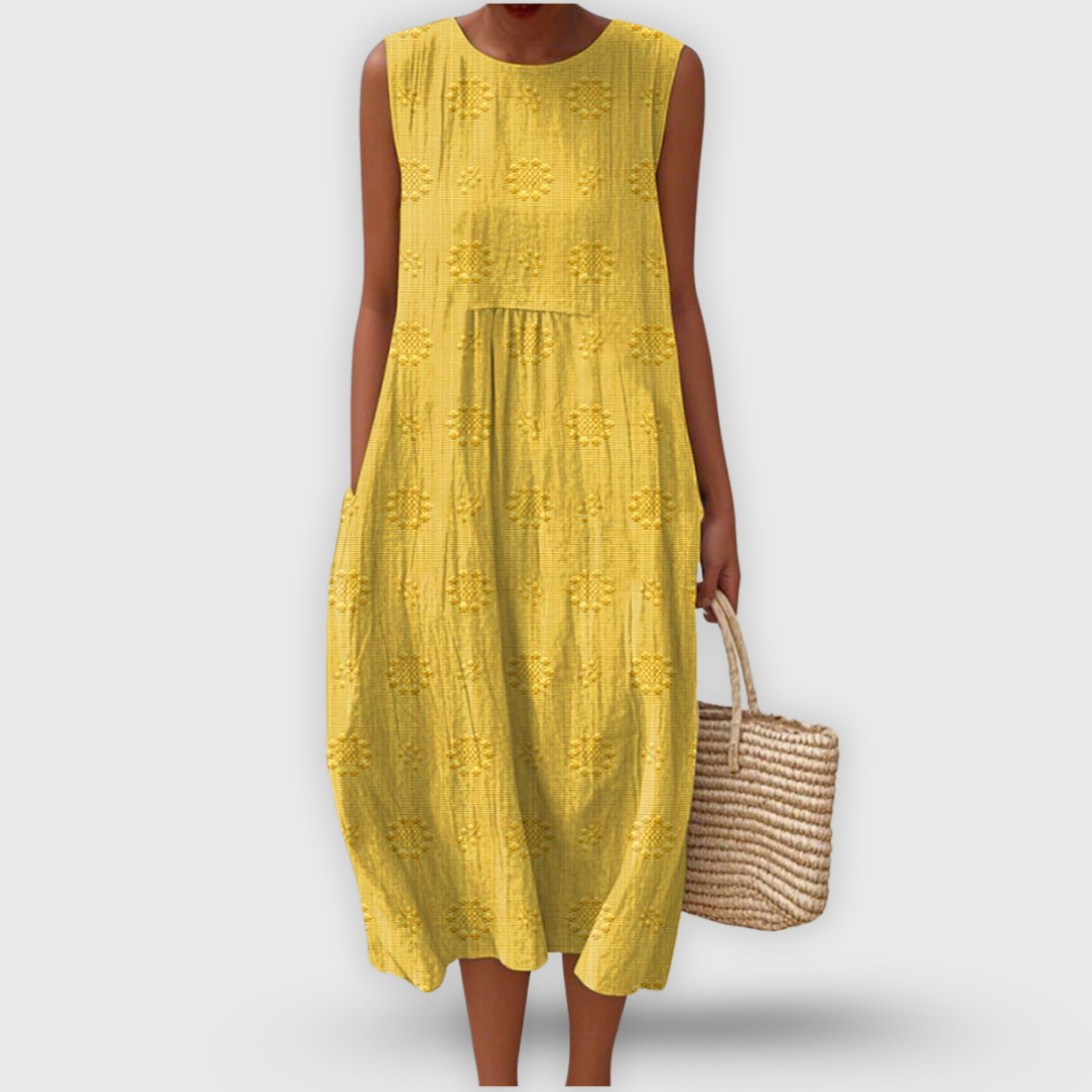 Amalina™ - Elegante Vestido de Algodón