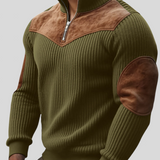 Kortez – Suéter Tricot Casual con Media Cremallera