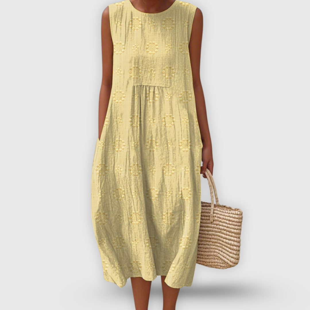 Amalina™ - Elegante Vestido de Algodón