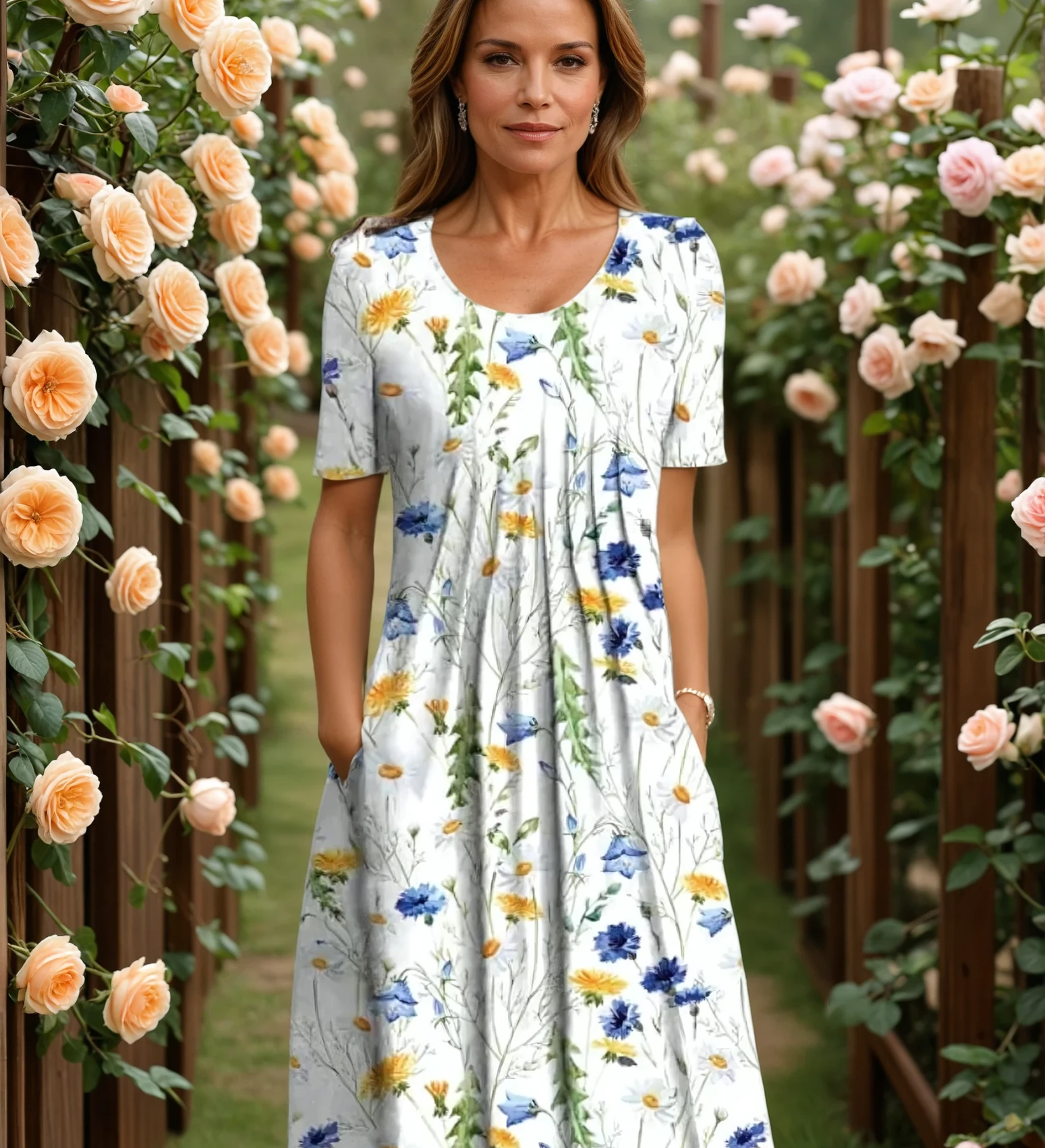 Marianne – Vestido floral elegante