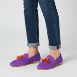 Isabelle | Mocasines de piel ante con flecos