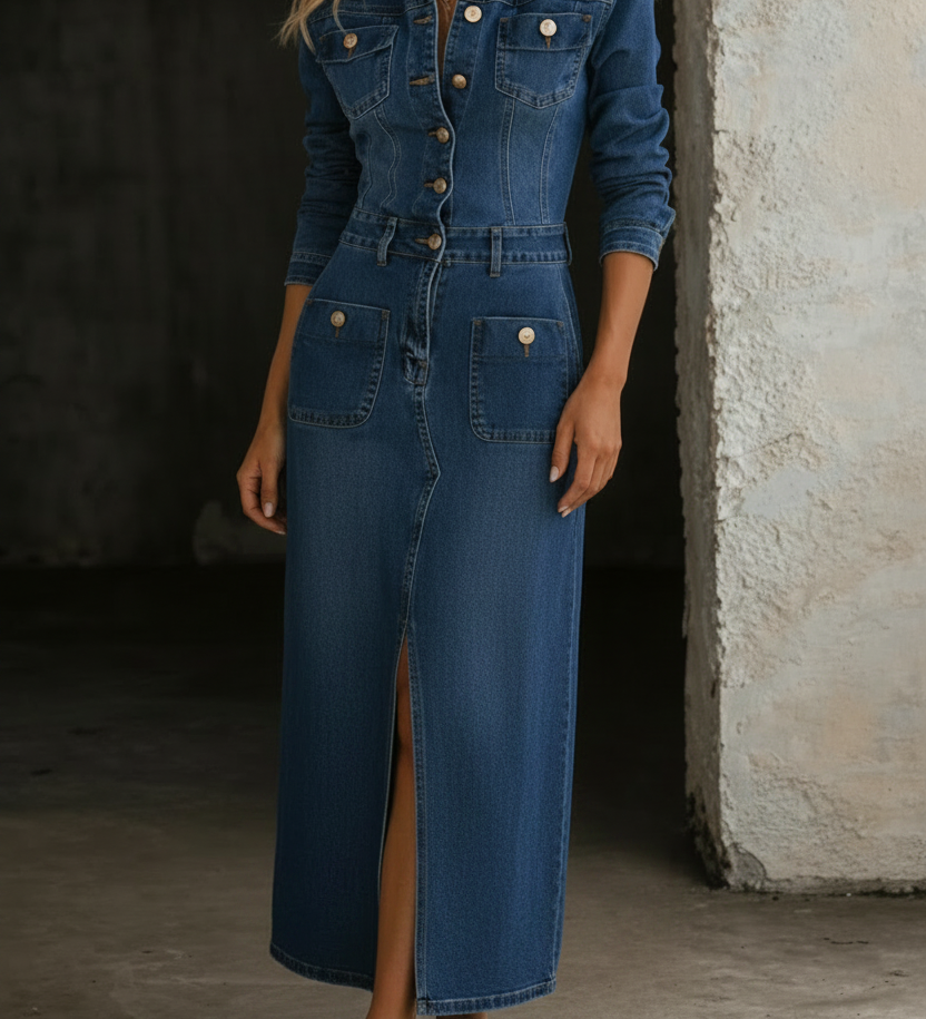 Leila | Denim Clásico y Confortable