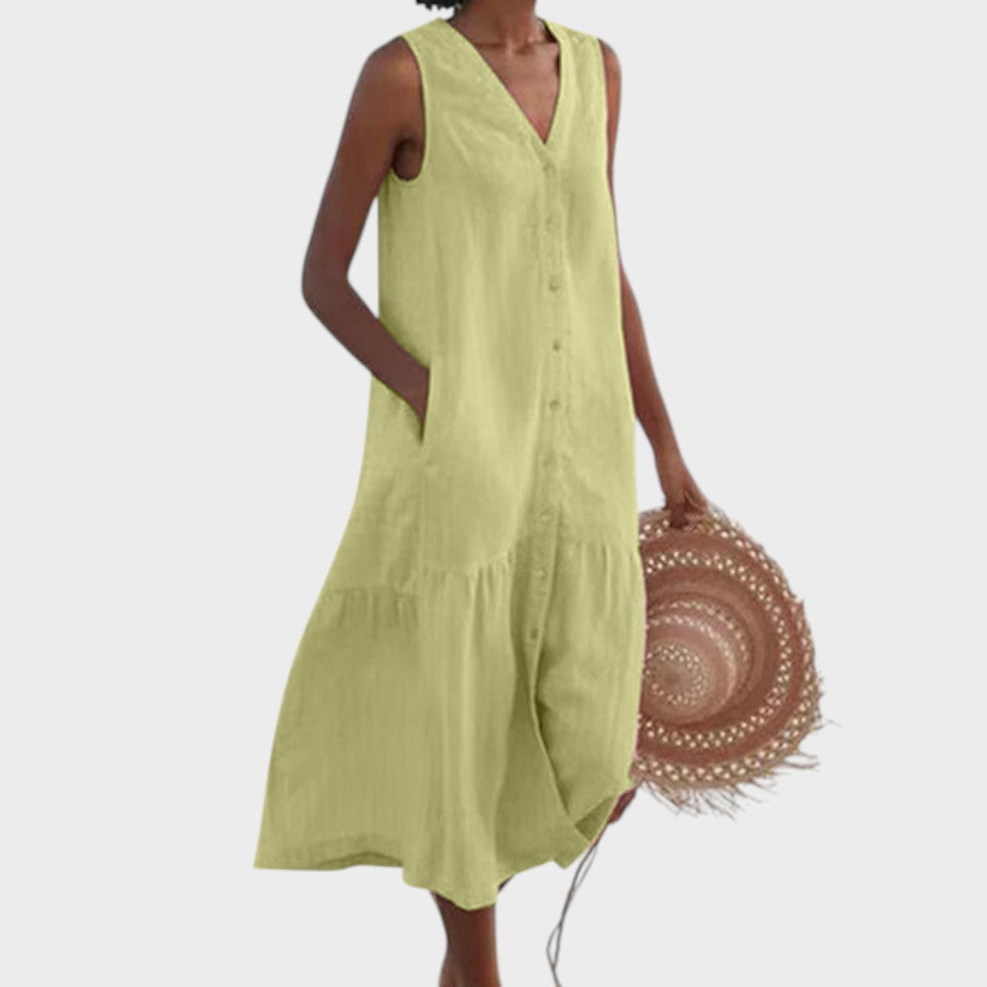 Vita - Vestido Elegante y Flattering con Escote en V