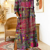 Lara - Maxi vestido étnico colorido