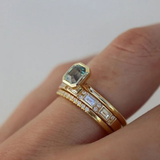 Iris – Conjunto de anillos vintage oro y azul