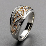 Anillo Vacío de Oro y Plata