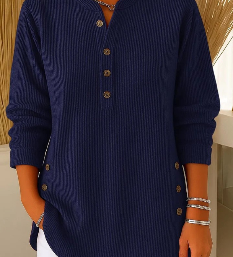 Nieves | Túnica Henley con botones