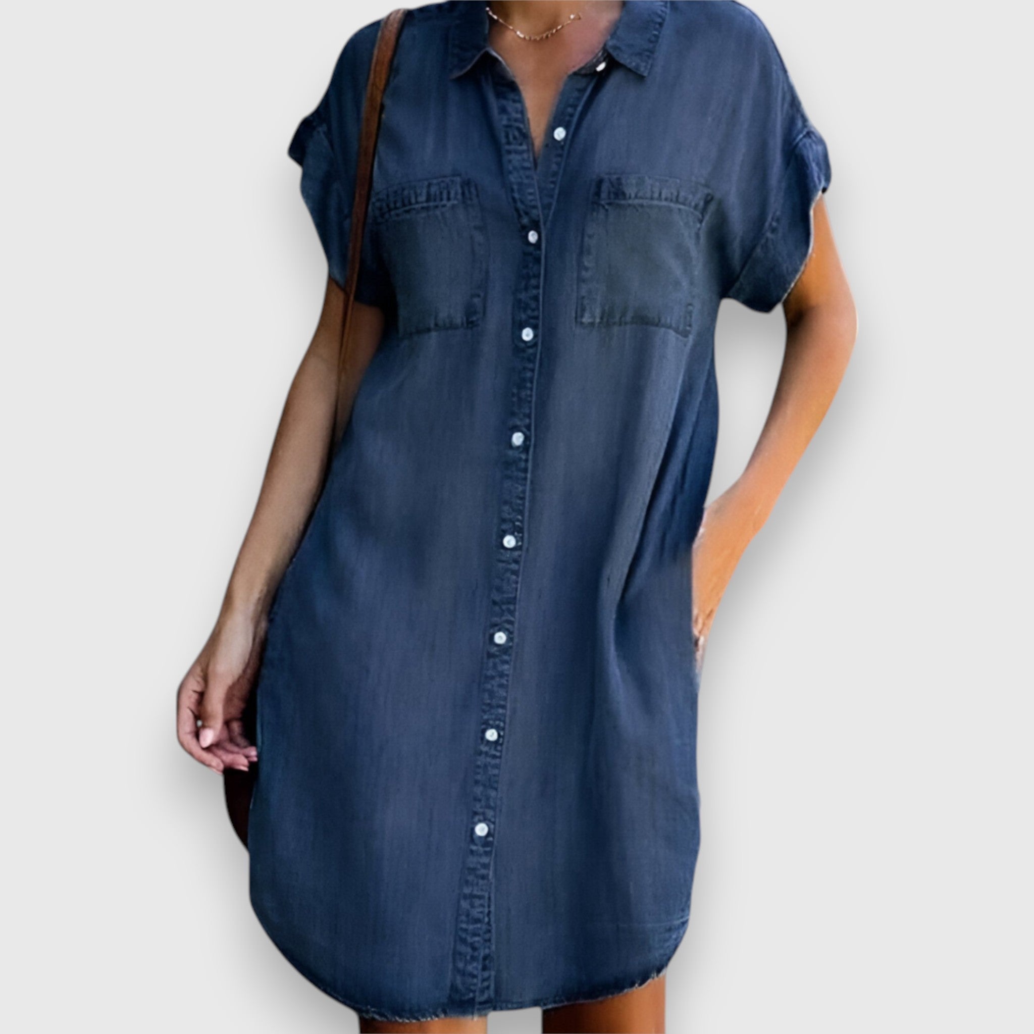 Paulina – Vestido de denim moderno y elegante para cualquier ocasión