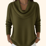 Julia | Suéter con Cuello Drapado