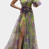 Teodora Vestido Maxi Asimétrico