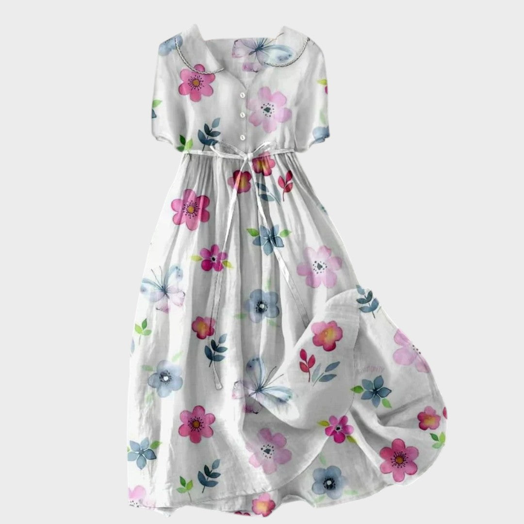 Ena - Vestido de verano con cintura en la cintura