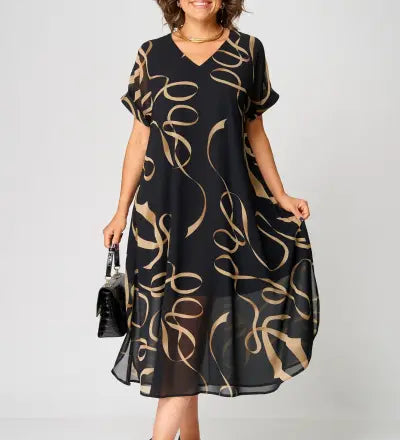 Pauline - Vestido elegante con motivo