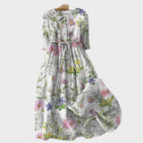 Ena - Vestido de verano con cintura en la cintura