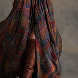 Elena - Camisa-vestido a cuadros
