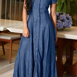 Mandy | Vestido Largo de Denim