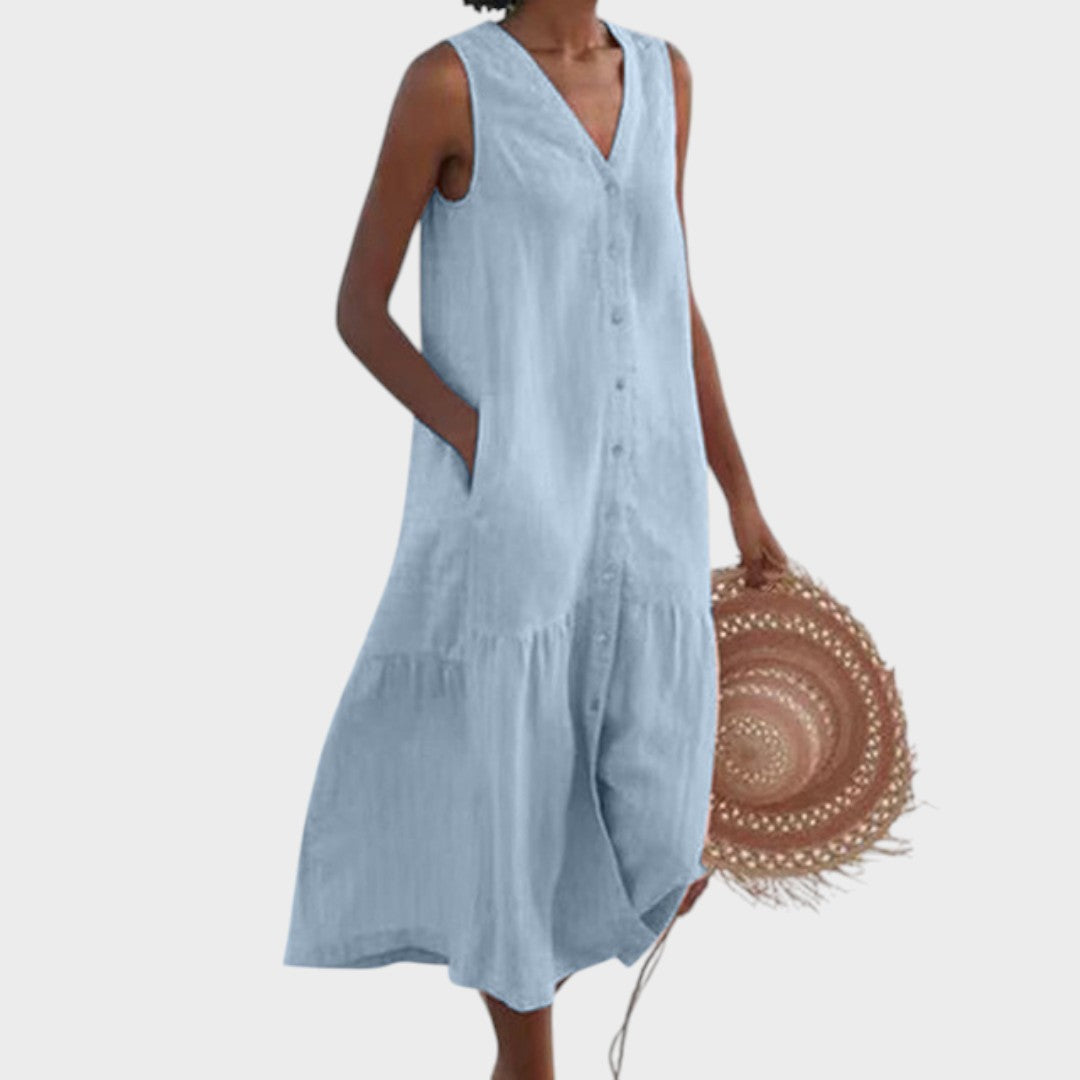 Vita - Vestido Elegante y Flattering con Escote en V
