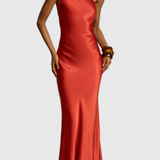 Vestido Maxi Sofia con Tirantes Diagonales y Espalda Descubierta