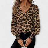 Jadranka - Blusa Leopardata Estilizada