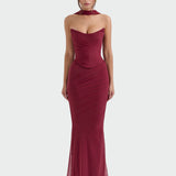 Lora | Vestido Largo Draped