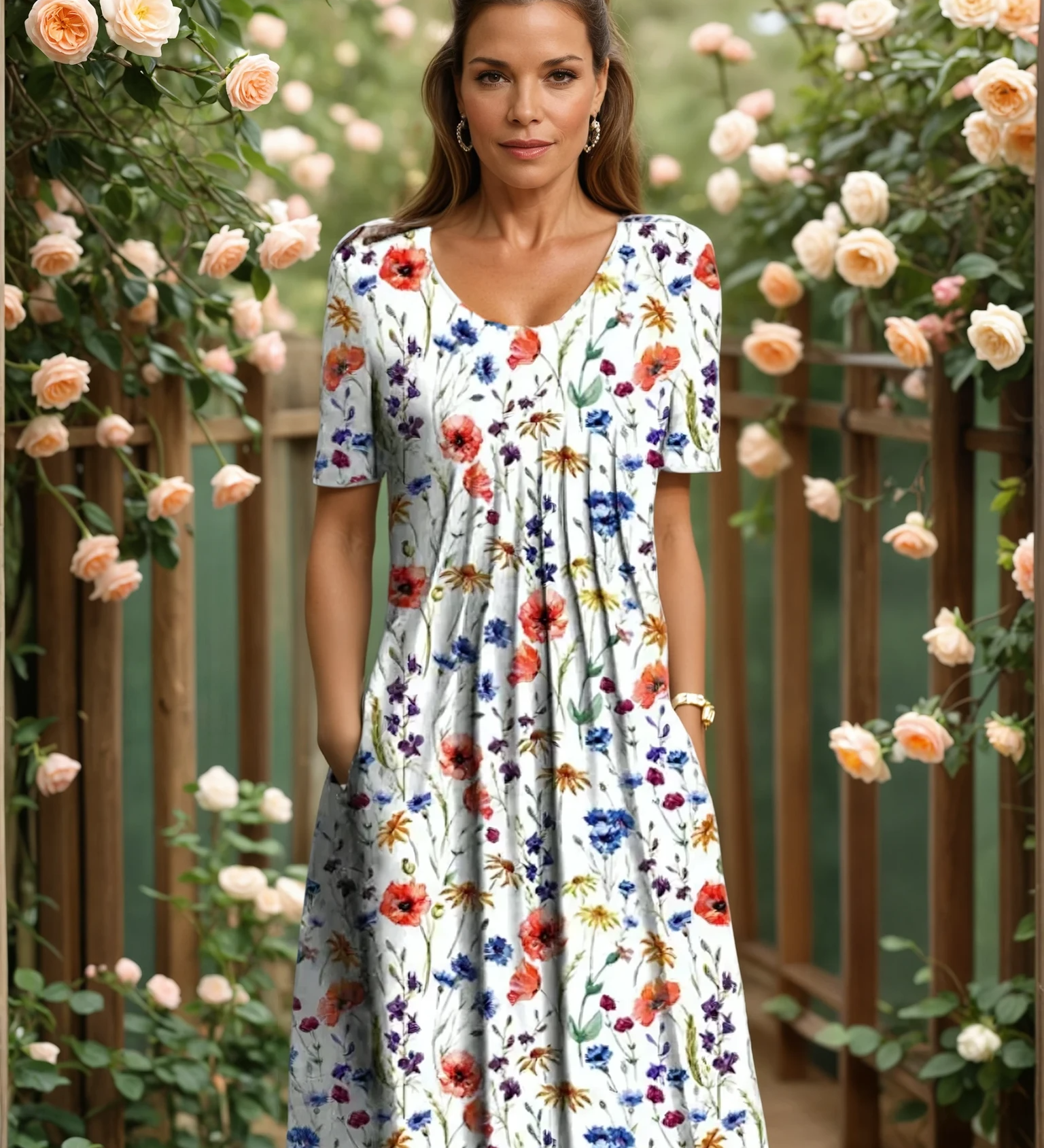 Marianne – Vestido floral elegante