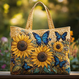 Bolsas Hechas a Mano - Girasoles y Mariposas Azules