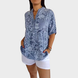 Bernarda - Blusa con motivo moderno