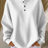 Milagros | Suéter Henley Texturizado