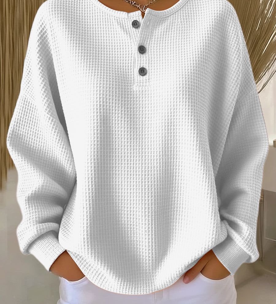 Milagros | Suéter Henley Texturizado