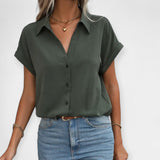 Blanka – Camisa larga de estilo recto y clásico
