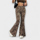 Nevenka - Pantalones con estampado de leopardo