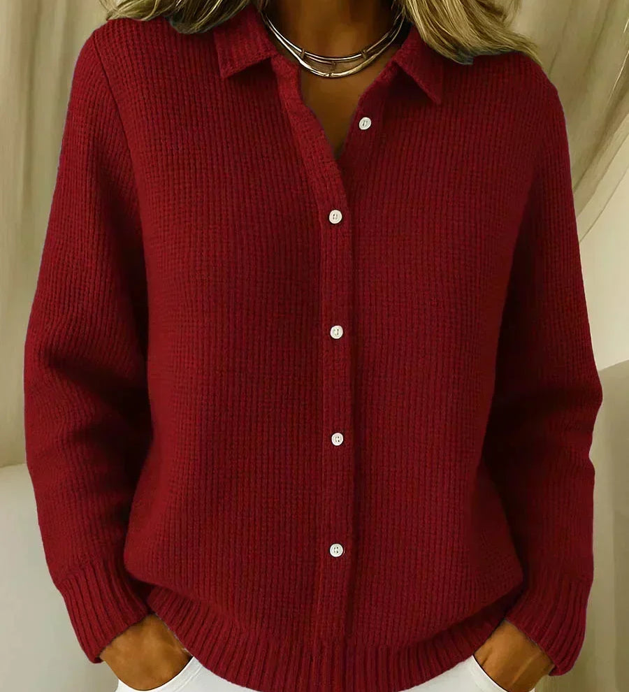 Carmela | Chaqueta de Punto Texturizada con Botones