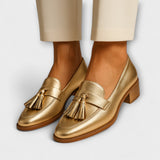 Lea - Mocasines Dorados