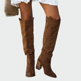 Botas ortopédicas de piel hasta la rodilla