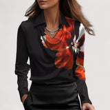 Charlotte – Elegante Blusa de Seda con Escote en V